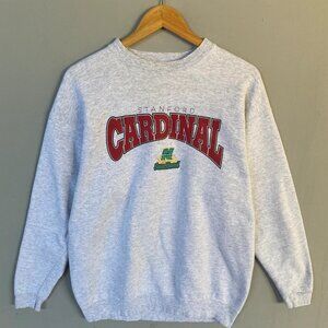 Vintage Stanford Cardinal Football Logo Crewneck Sweatshirt, Stanford University